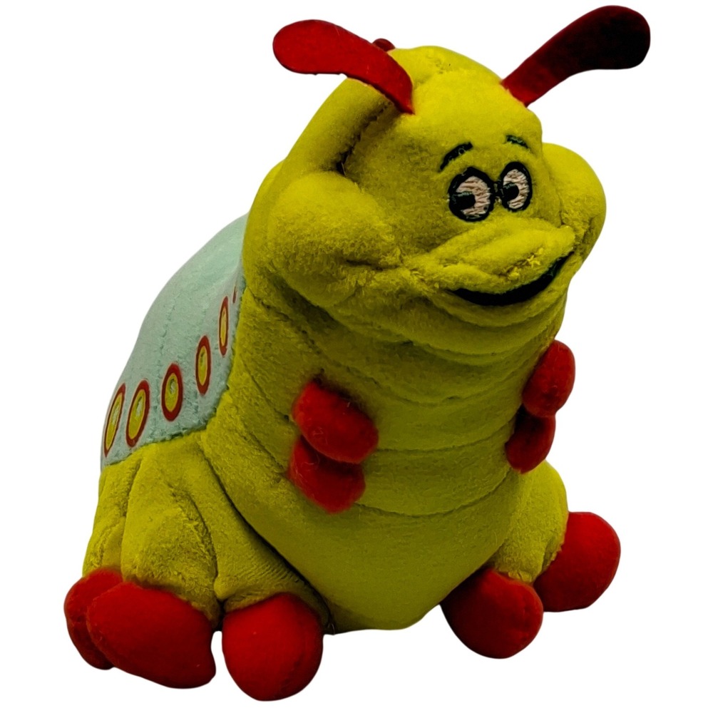 Vintage Walt Disney Pixar A Bugs Life Heimlich Caterpillar 8" Bean Bag Plush - Picture 7 of 9